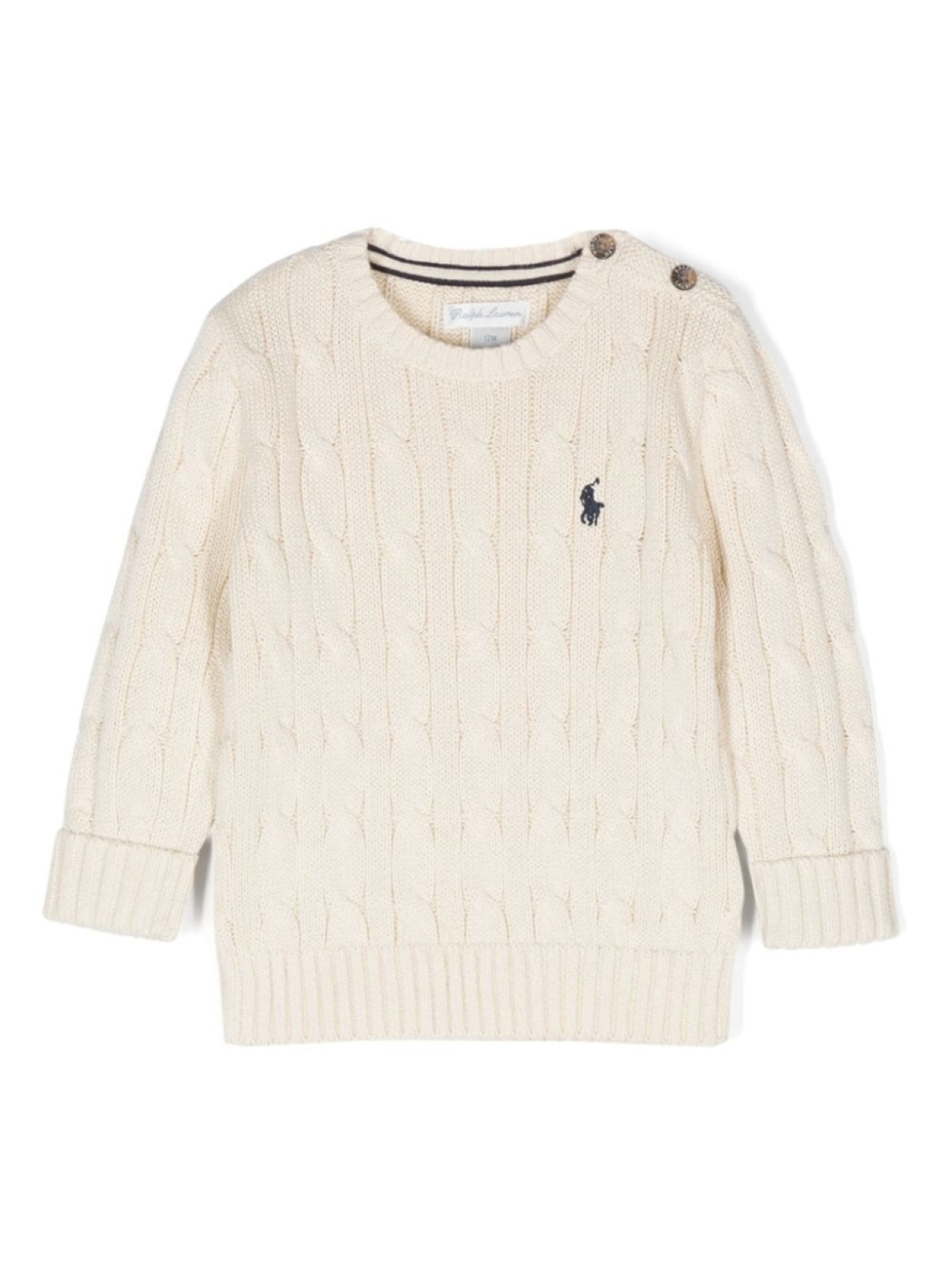 

Ralph Lauren Kids свитер с логотипом Polo Pony, нейтральный цвет