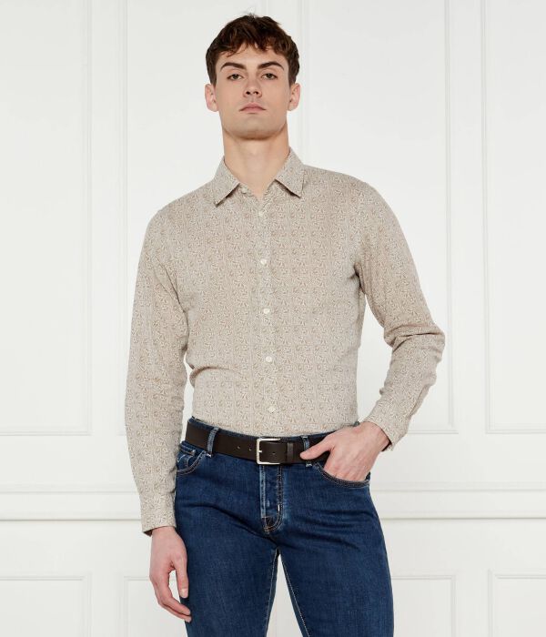 

Льняная рубашка хансон Regular fit Joop! Jeans, желтый