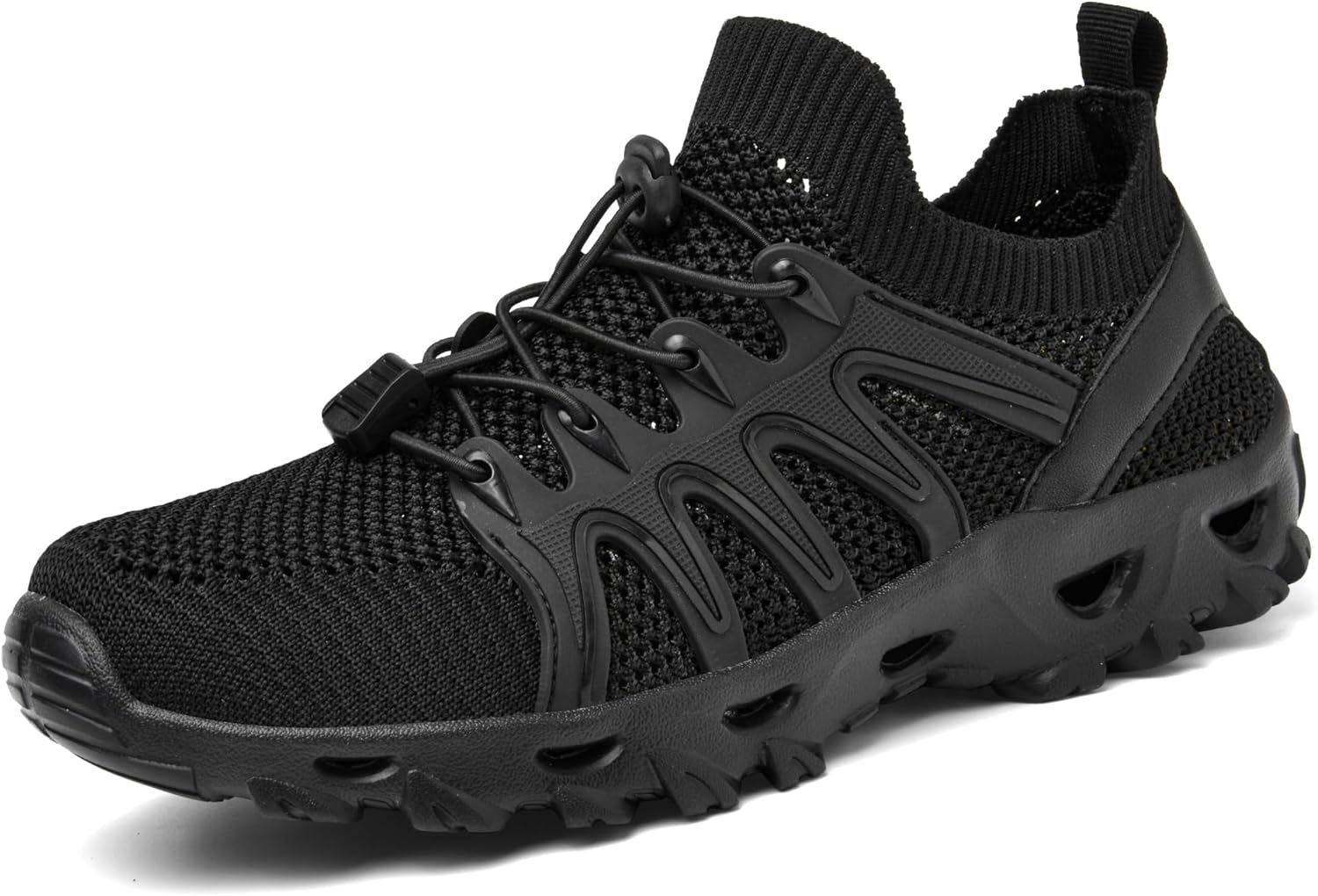 

Кроссовки TANGYUGEN для мужчин и женщин, быстро сохнущие, для пляжа и воды, для походов по воде, легкие для водных видов спорта, плавания, рыбалки и каякинга, черный