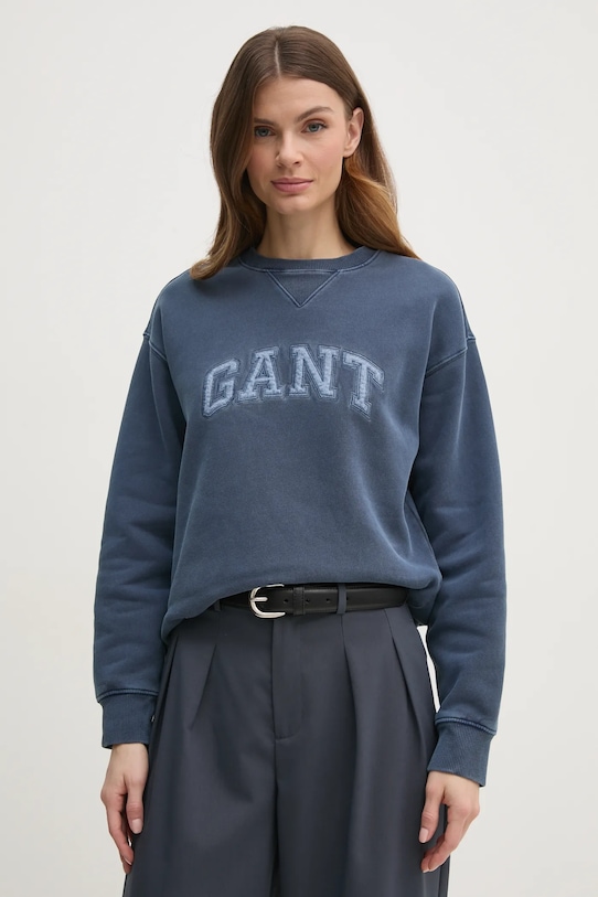 

Хлопковая толстовка Gant, синий