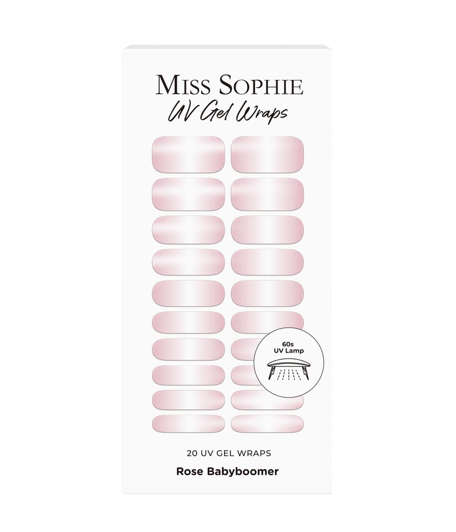 

Фольга для ногтей Miss Sophie UV Gel Wraps Rose Babyboomer, Rose Babyboomer, 20 шт.