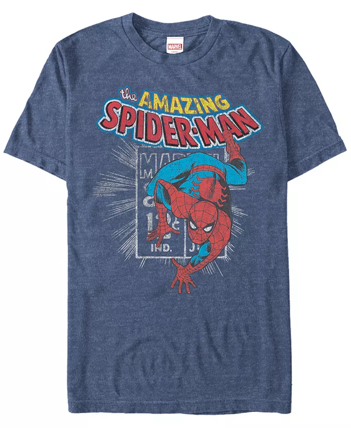 

Футболка с коротким рукавом Marvel Men's Comic Collection The Amazing Spider-Man Fifth Sun, синий
