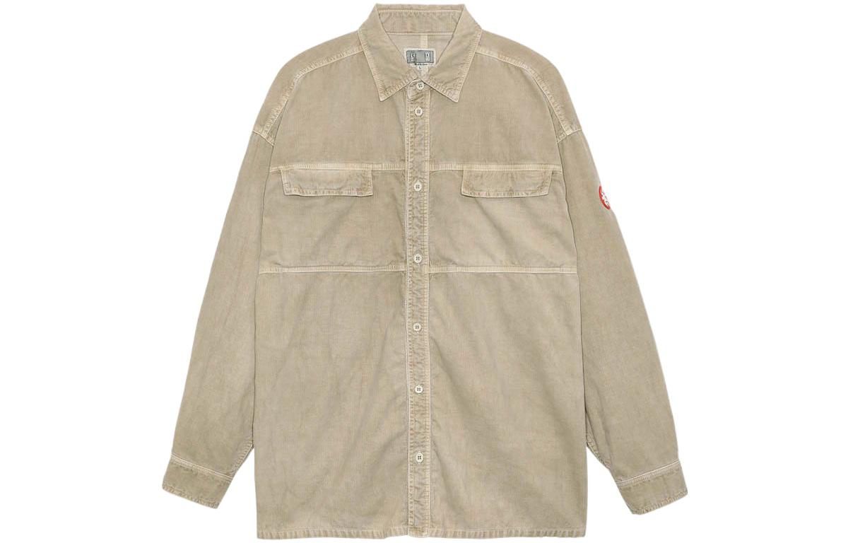 

Мужская рубашка с квадратным воротником, средней длины Cav Empt, хаки