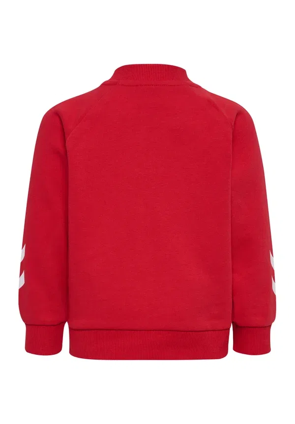 Толстовка на молнии Hummel Hmlmini reg dbu zip jacket zip up sweatshirt, танго красный — фото 2