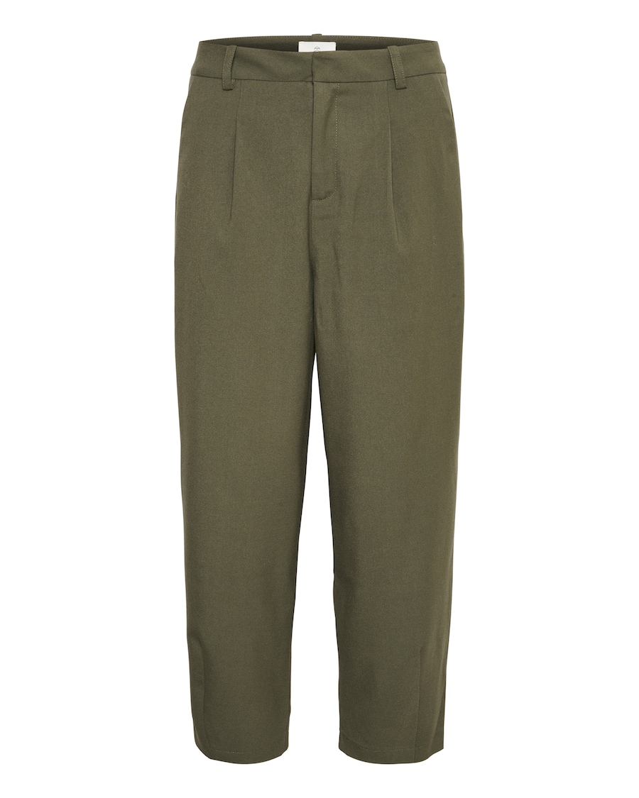 

Зауженные брюки со складками спереди Kaffe KAMerle, хаки