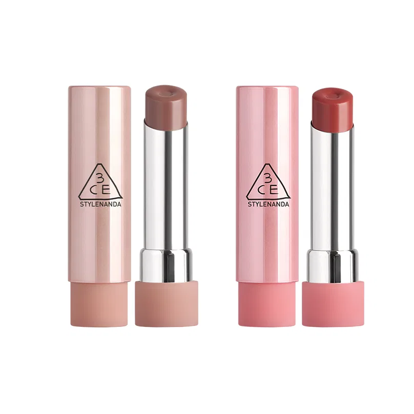 Набор бальзамов для губ 3CE Glazed Complexion Lip Balms, 3 шт, оттенки нюд, розовый, коричневый