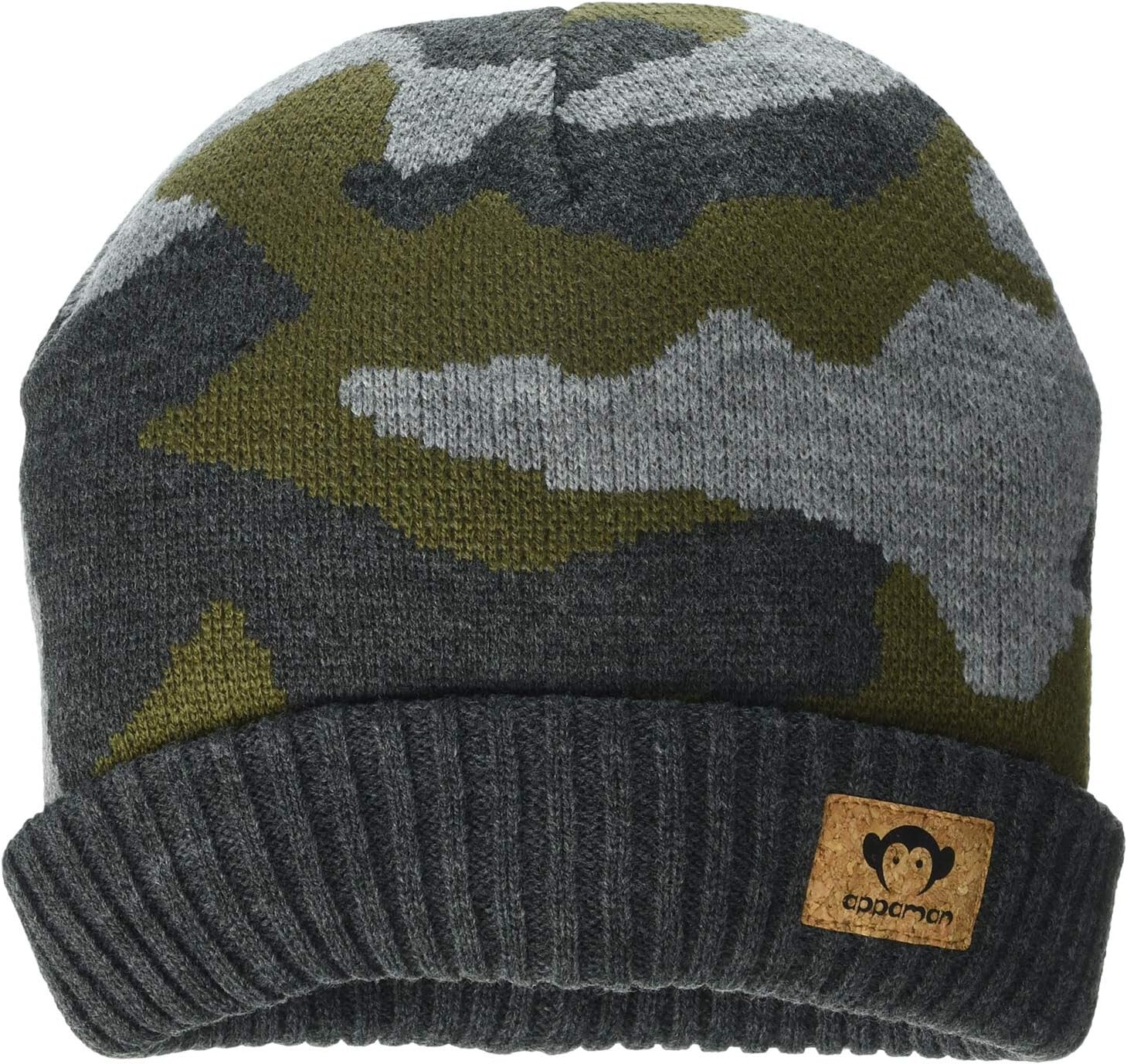 

Шапка Appaman Print Boost Beanie, цвет Olive Camo