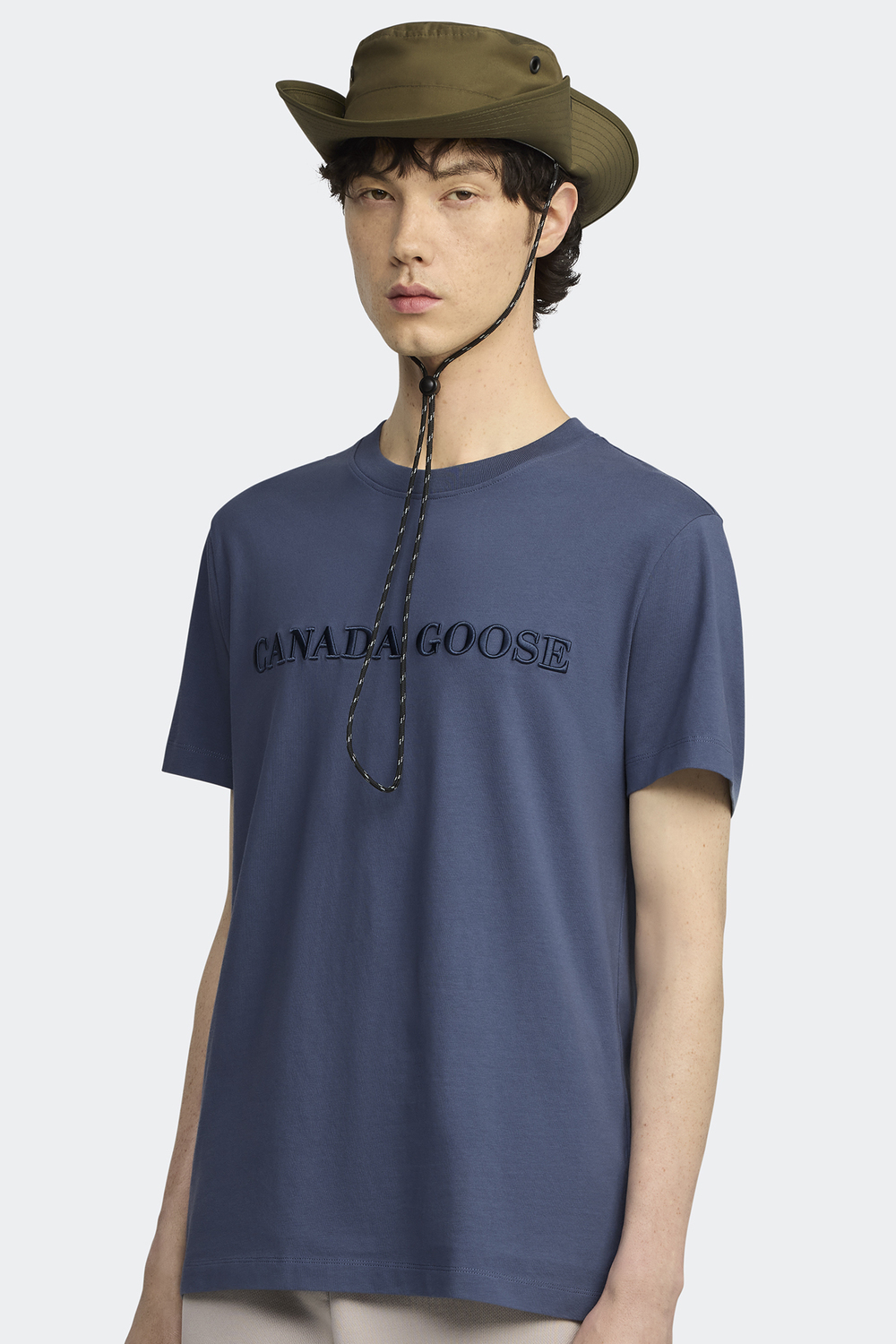 Футболка Canada Goose Emersen Embroidered Crewneck T-Shirt, Ozone Blue — фото 2