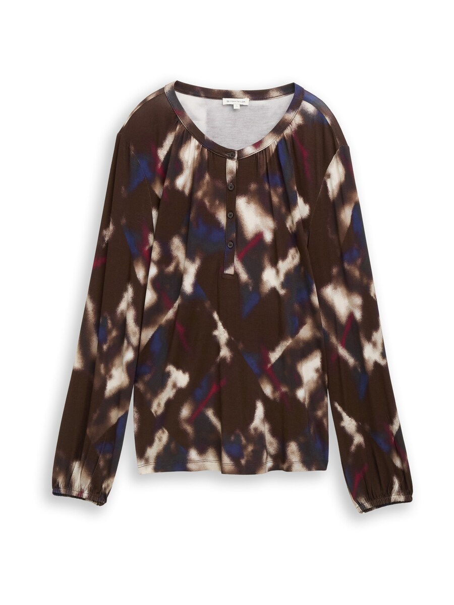 

Лонгслив TOM TAILOR, Brown/Light brown