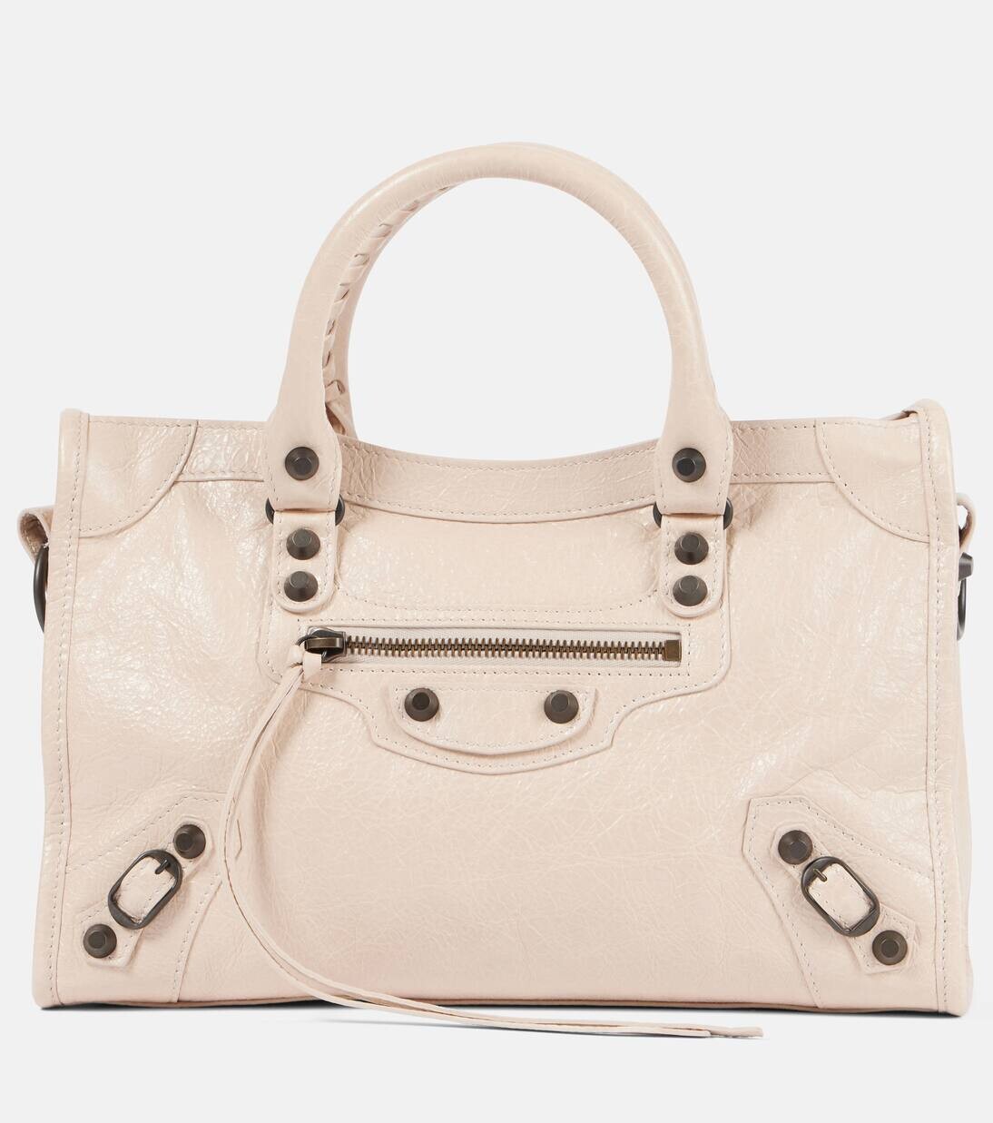 

Кожаная сумка-тоут Le City Small Balenciaga, цвет almond