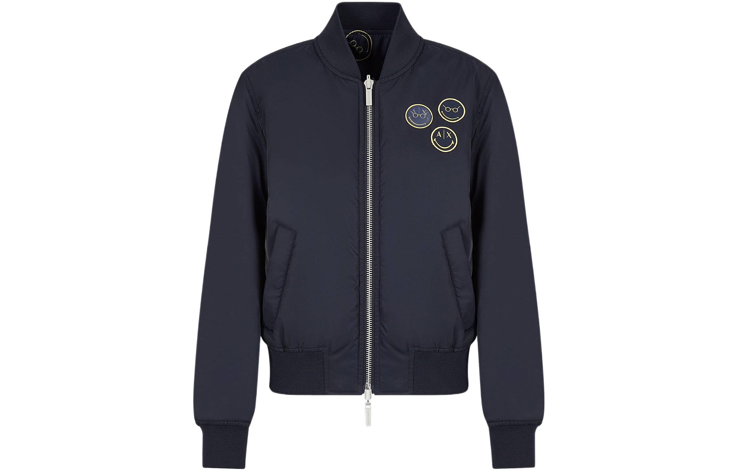 

ARMANI EXCHANGE Куртка AE x Smileyworld FW22 женская тёмно-синяя, Dark Blue