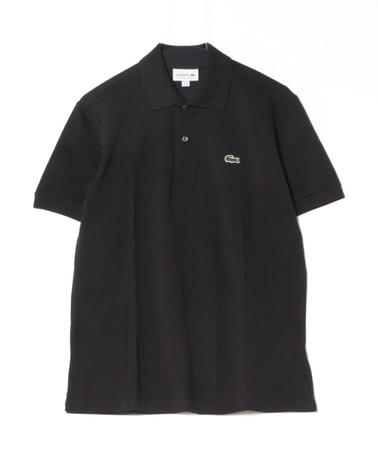 Поло Lacoste из органического хлопка, черное