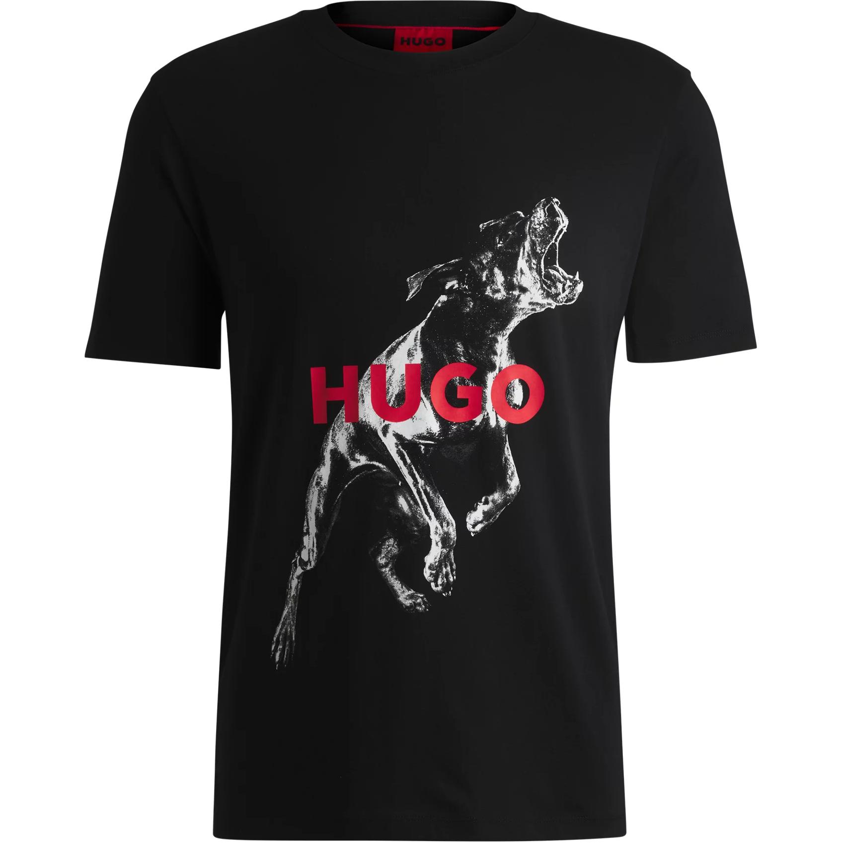 

Футболка Hugo с принтом HUGO BOSS, черная