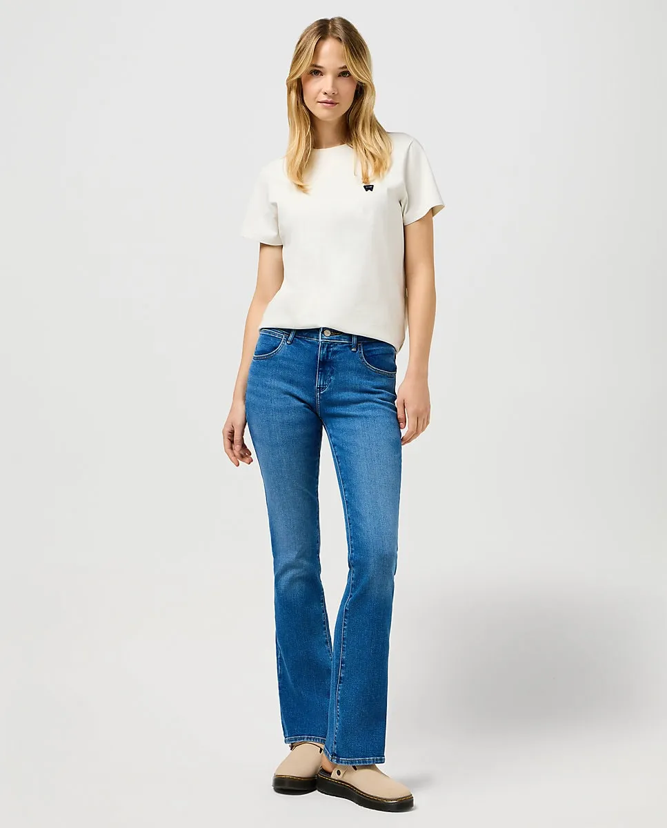 

Женские джинсы Bootcut синего цвета Wrangler, индиго