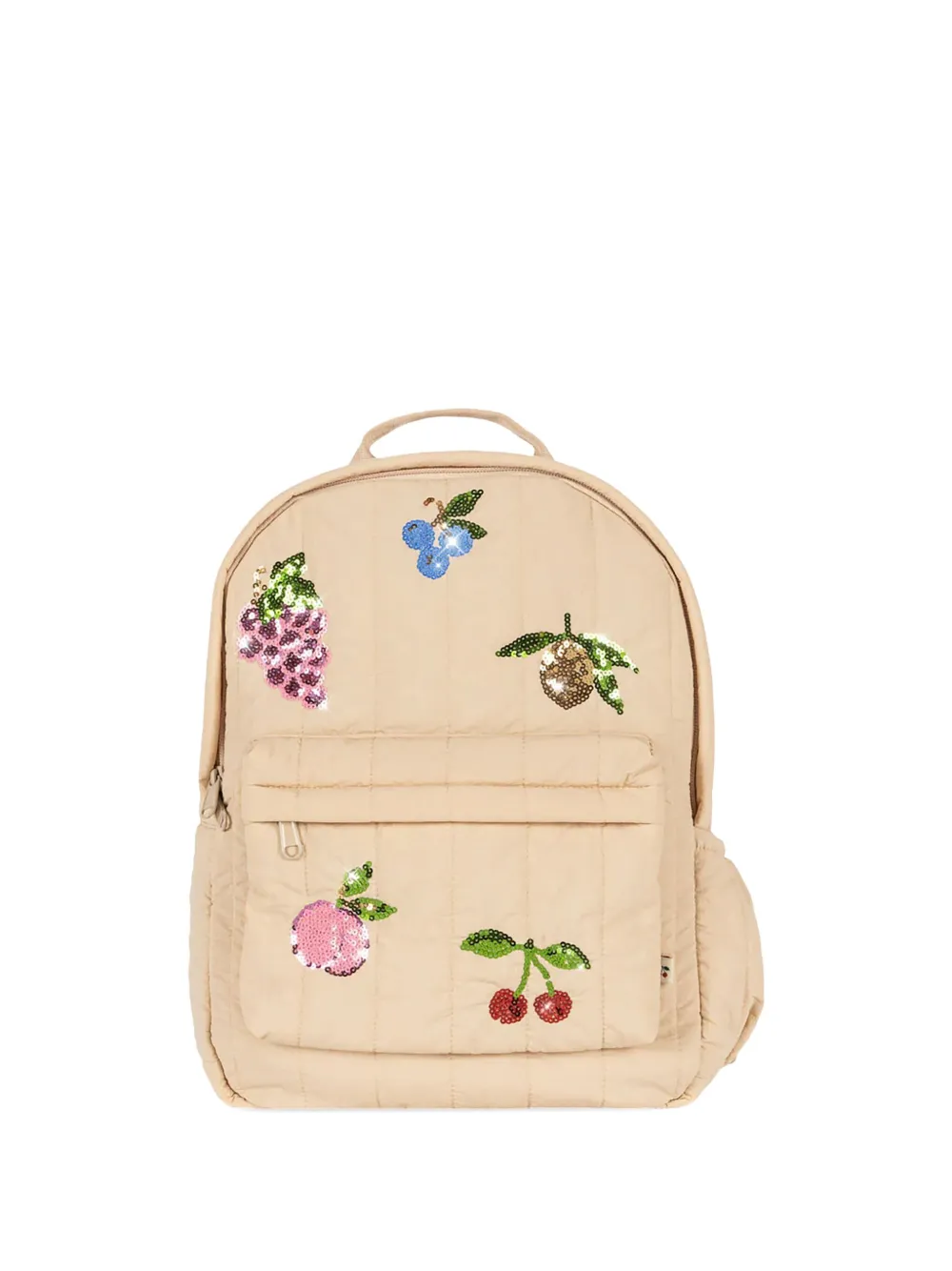 

Стеганый рюкзак Juno с отделкой пайетками Konges Sløjd, бежевый