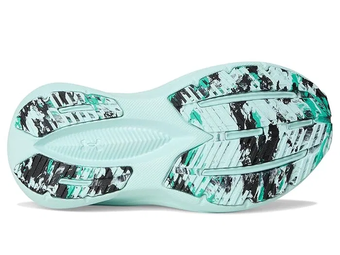 Кроссовки спортивные Charged Assert 11 Alternate Closure Under Armour Kids, Black/Refresh Mint/Green Mode — фото 4