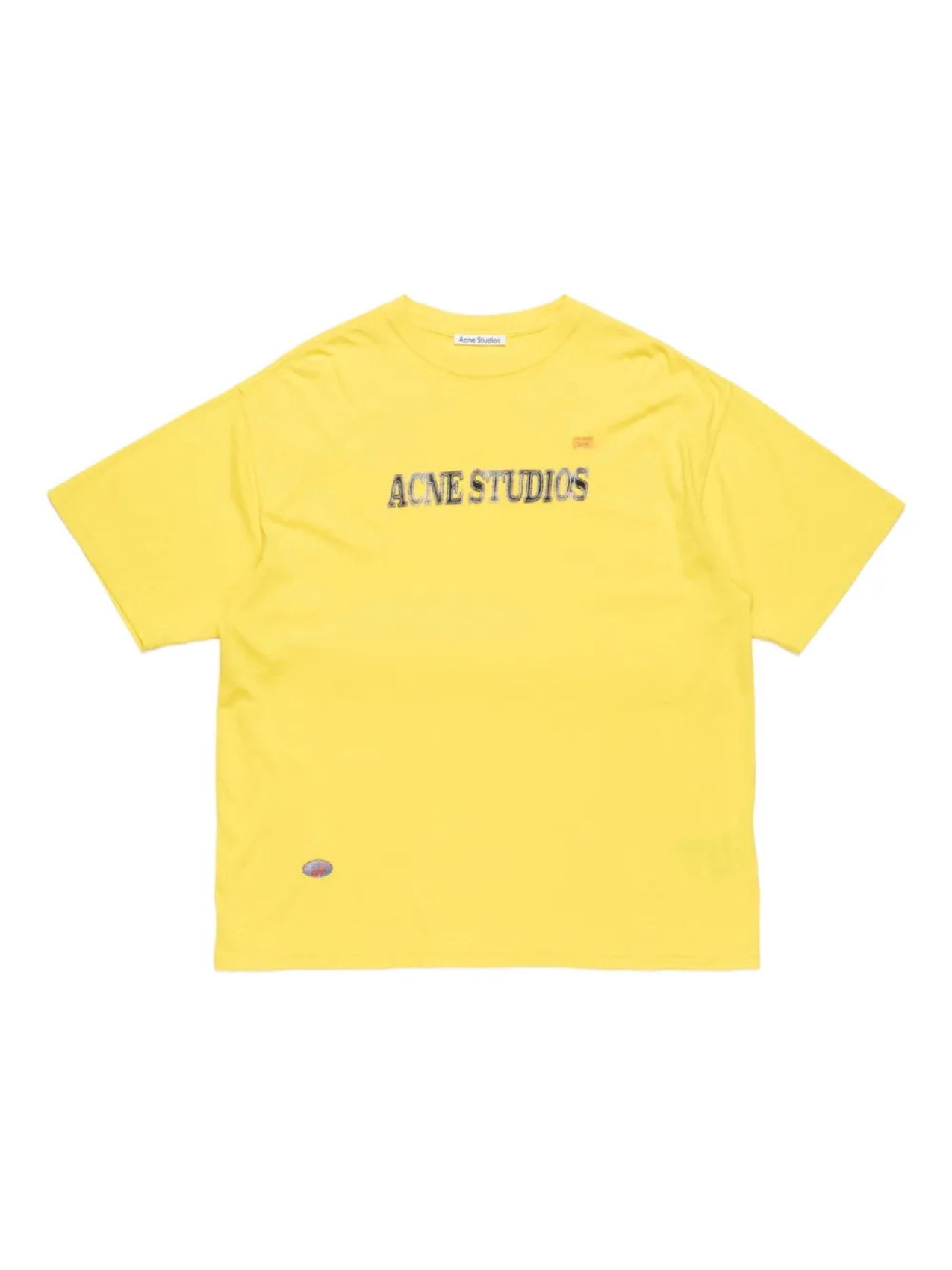 

Футболка Acne Studios из хлопковой смеси, желтый