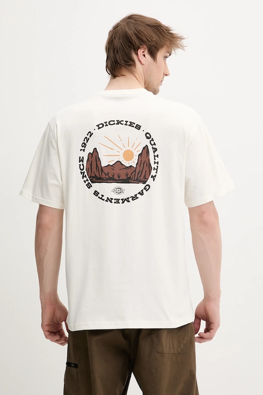 

Хлопковая футболка Dickies, бежевый