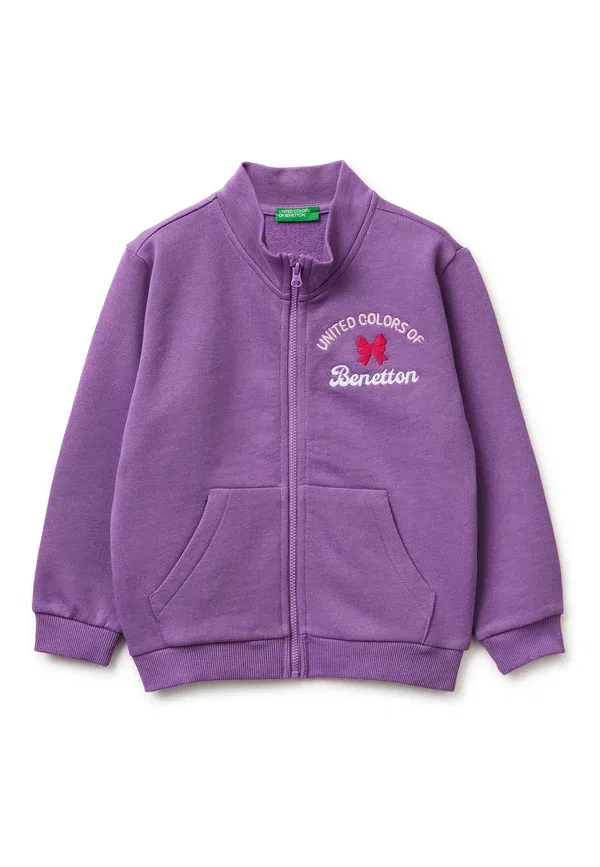 Толстовка на молнии United Colors Of Benetton, фиолетовый