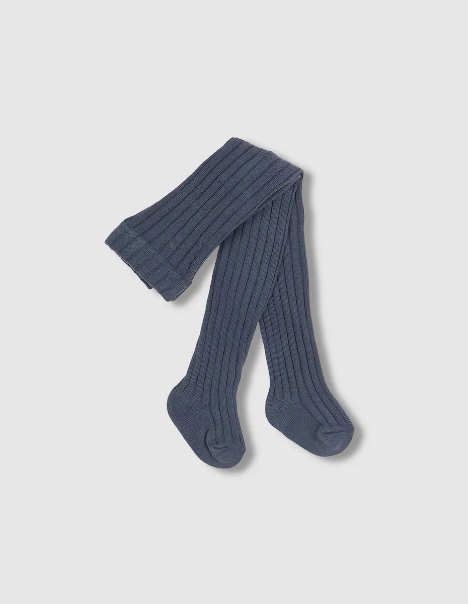 

Детские однотонные гольфы в рубчик Gocco, синий