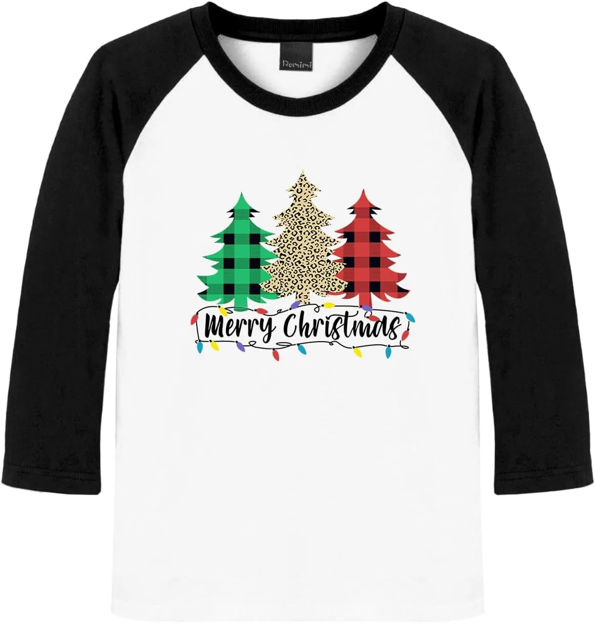 Детская футболка с праздничным принтом, Remimi, 1 шт, Xmas Tree