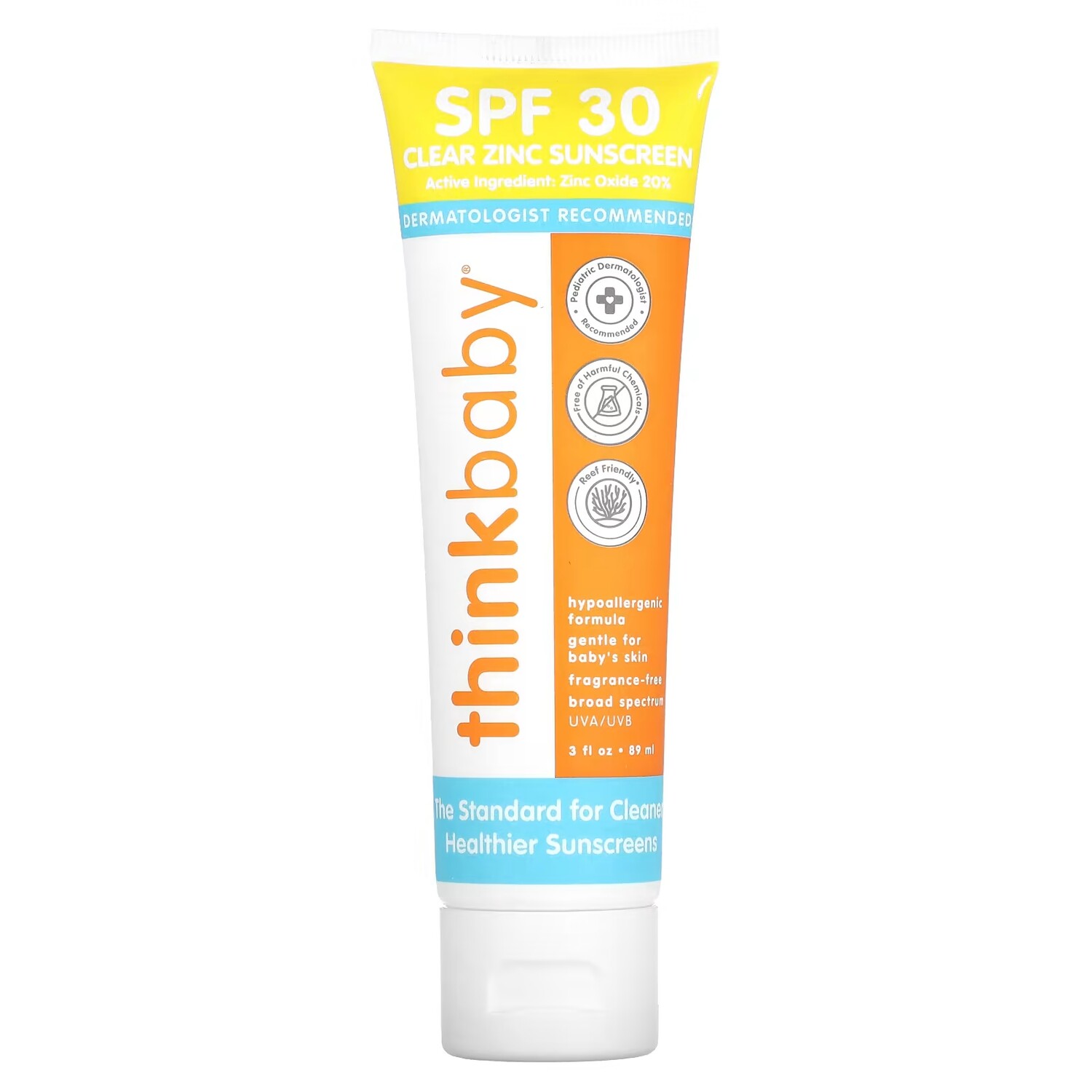 

Солнцезащитный крем Think Thinkbaby SPF 30 с прозрачным цинком, 89 мл.