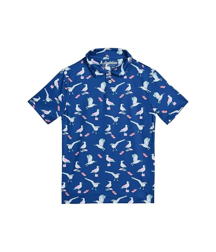 Поло Chubbies Kids The Beaky Blinders, Bright Blue/Pattern Base