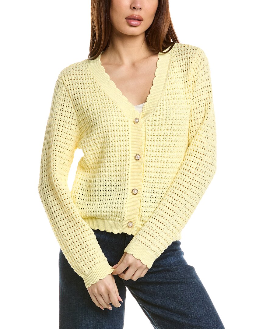 

Nanette Lepore Открытый вязаный кардиган Nanette Nanette Lepore, желтый