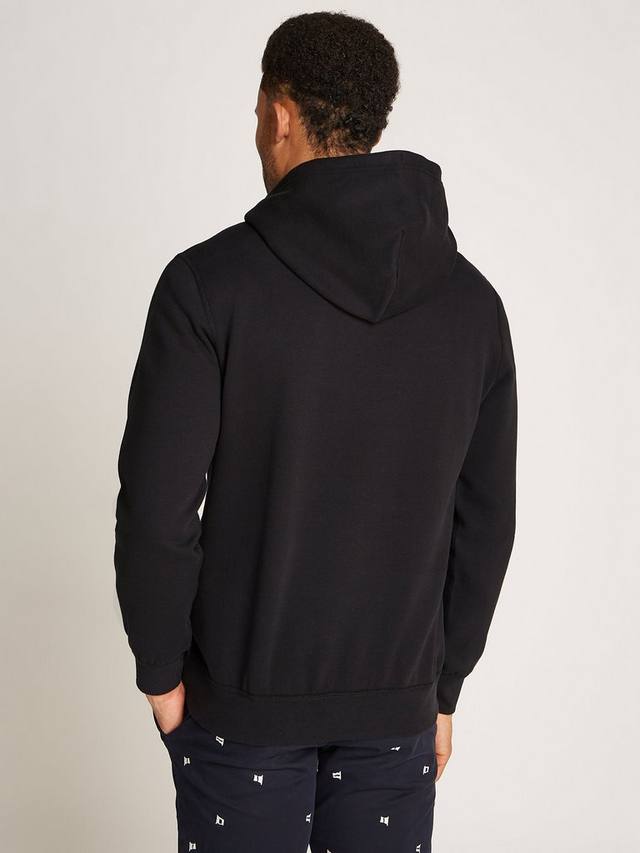 Элегантная флисовая толстовка с капюшоном Tommy Hilfiger, Black — фото 2