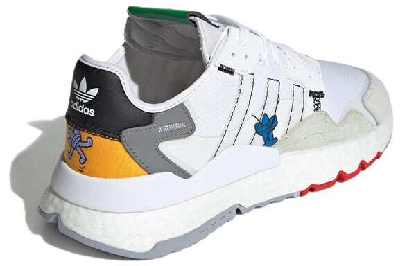 Кроссовки оригинальные nite jogger Adidas, белый — фото 4