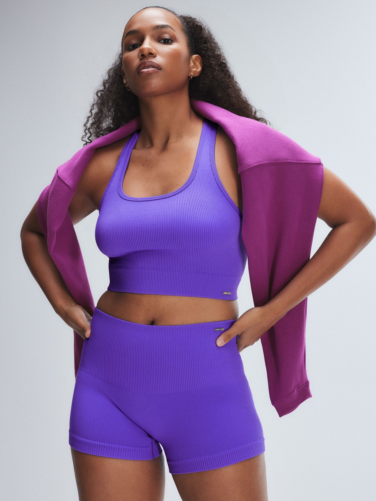 

Спортивный топ Savage X Fenty Seamless Sport Racerback Tank, цвет Lavish Purple