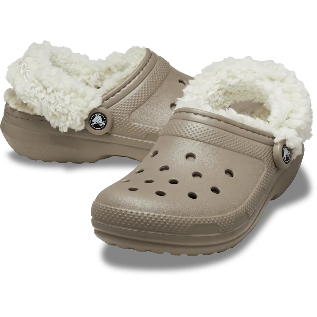 Классические сабо на флисовой подкладке Crocs, Mushroom — фото 2
