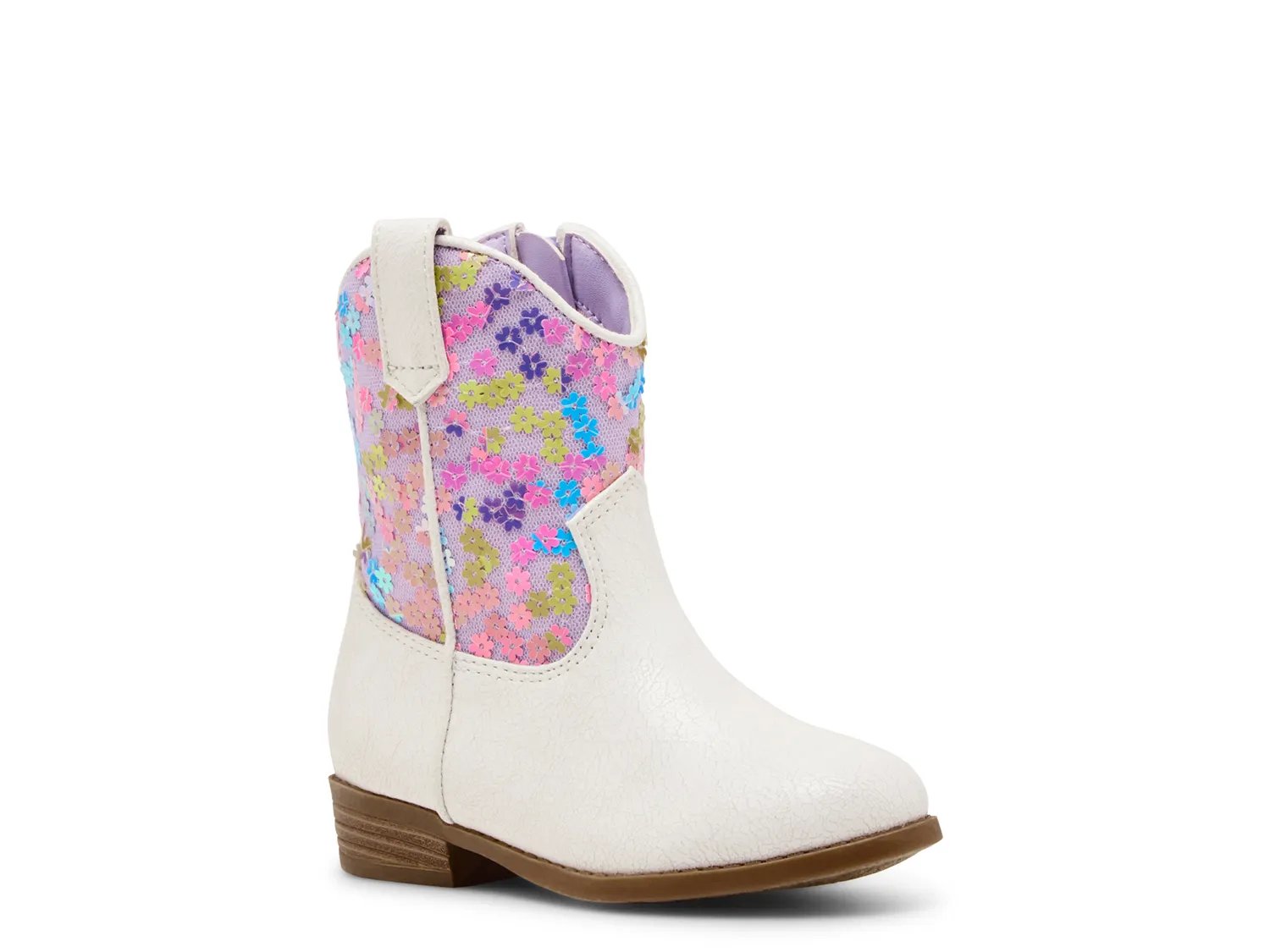 

Ботинки Steve Madden Peek Western Boot - Kids', Bone White
