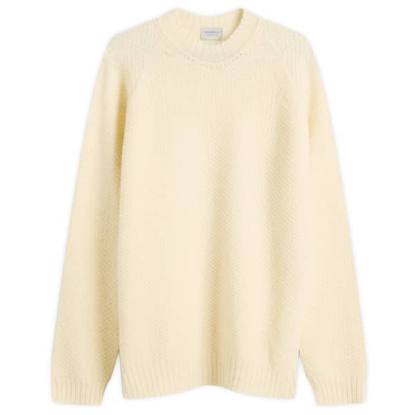 

Джемпер из британской шерсти, связанный узором «мосс» John Smedley, Fleece