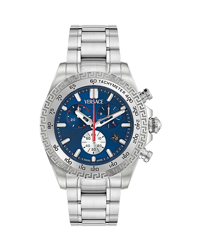

Часы мужские Chrono X, 44 мм Versace, синий