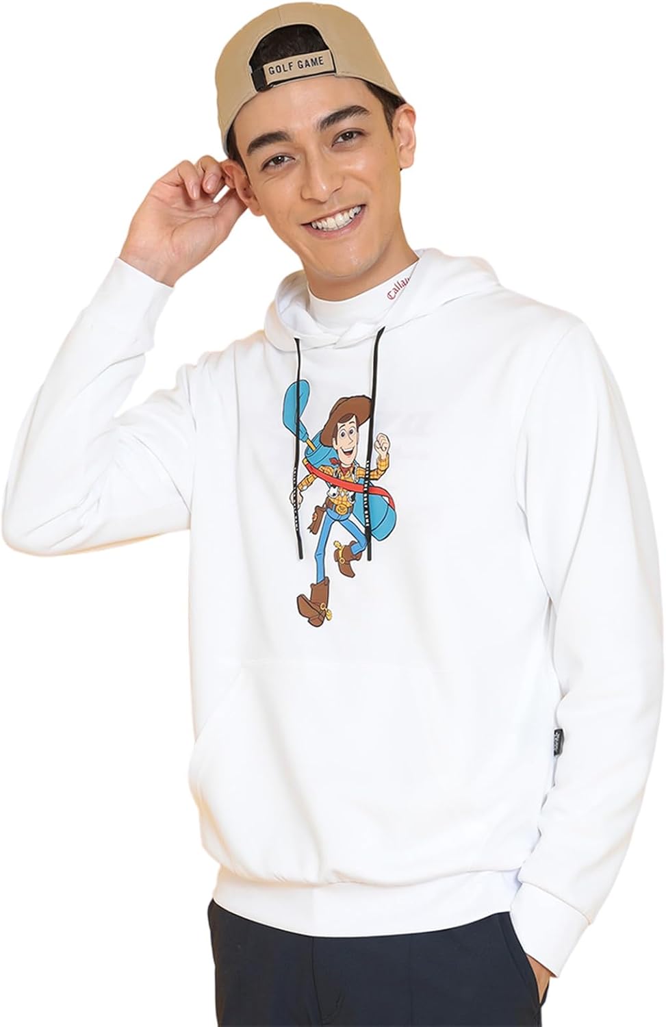 

Толстовка Callaway C24217131 мужская, коллаборация с персонажем из мультфильма «История игрушек» / для гольфа, белый