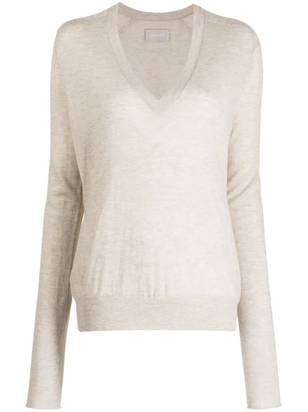 

Кашемировый джемпер с V-образным вырезом Zadig&Voltaire, мультиколор