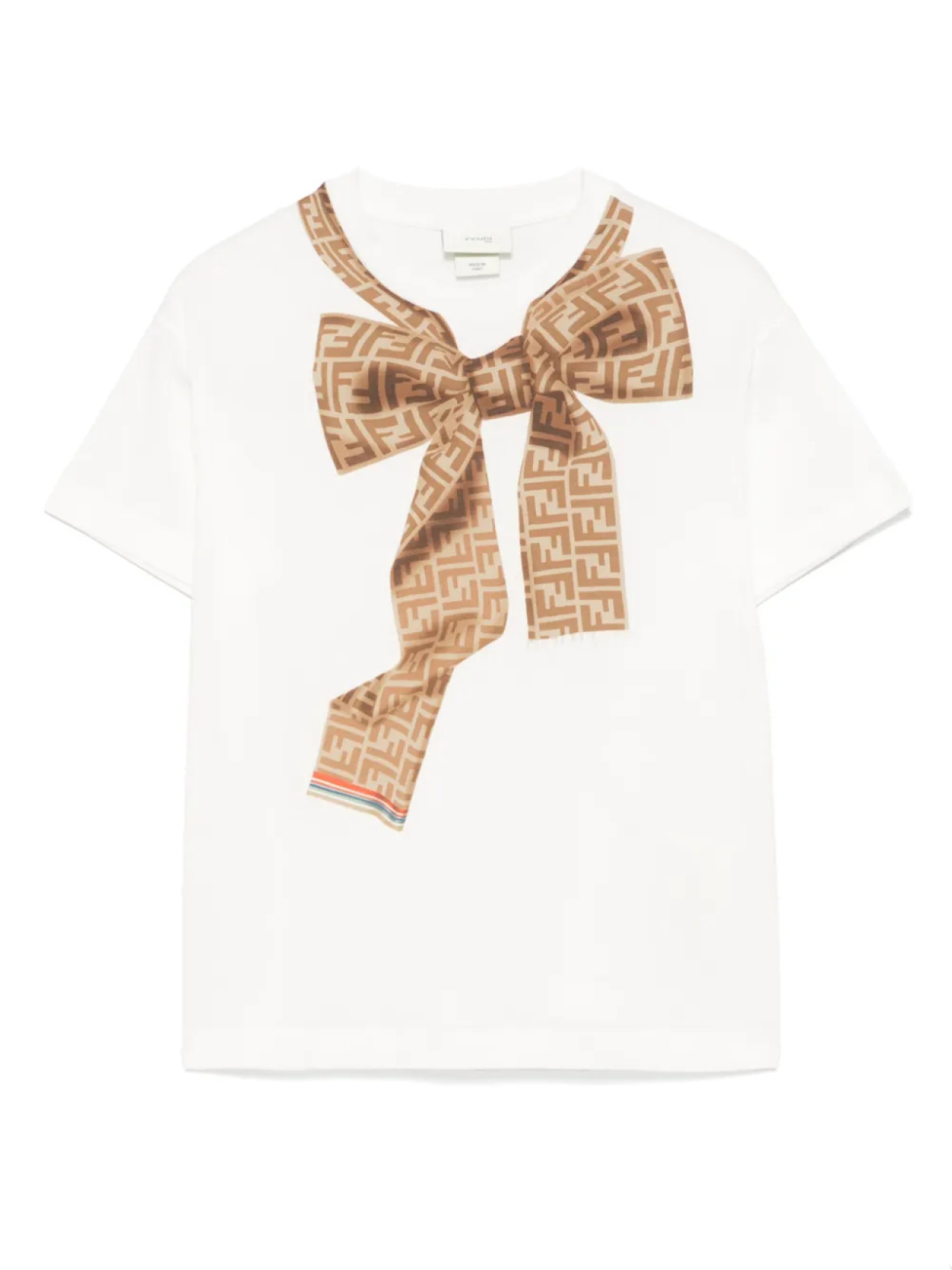 

Футболка с бантом Fendi Kids, белый