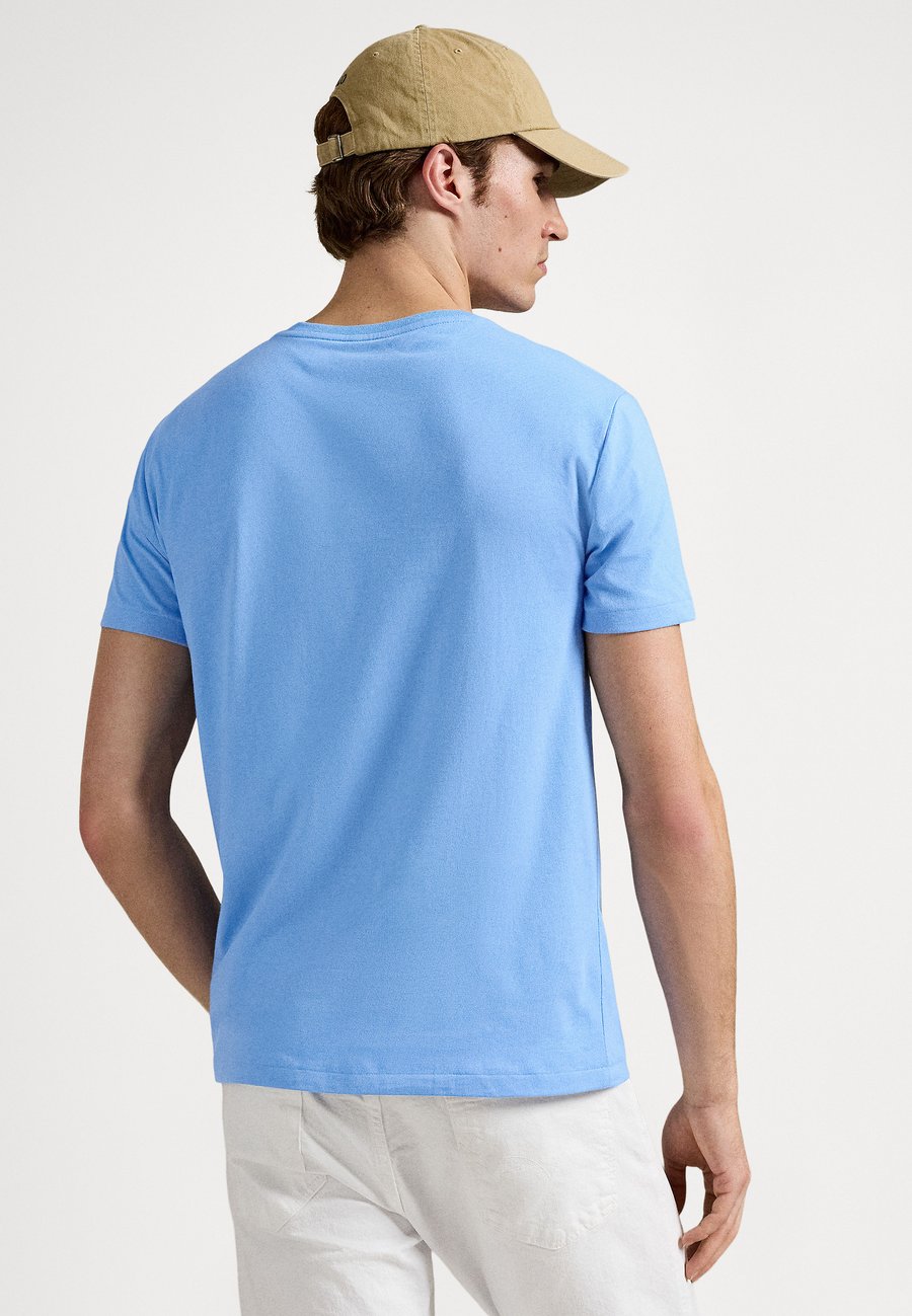 Футболка Polo Ralph Lauren CUSTOM SLIM FIT JERSEY CREWNECK T-SHIRT, Bristol Blue/C1359/Light Blue — фото 3