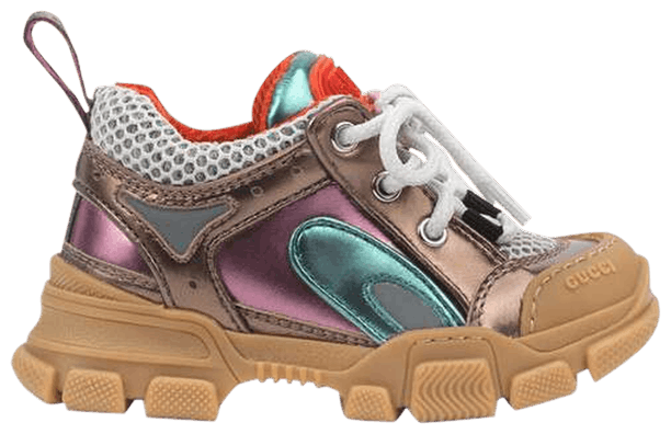 

Кроссовки Gucci Flashtrek Toddler 'Pink Metallic', розовый