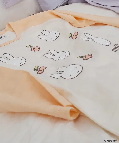 Детская пижама Miffy с вишнями, хлопок, 100-120 см, фиолетовый — фото 4