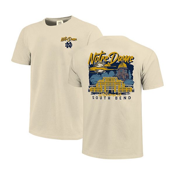 

Мужская футболка Comfort Colors с ручной росписью Notre Dame Fighting Irish Image One