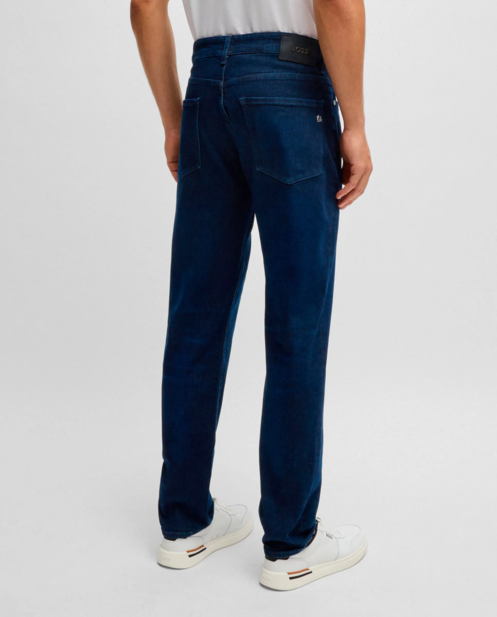 Джинсы Maine regular fit из денима supersuave Boss, темно-синий — фото 3
