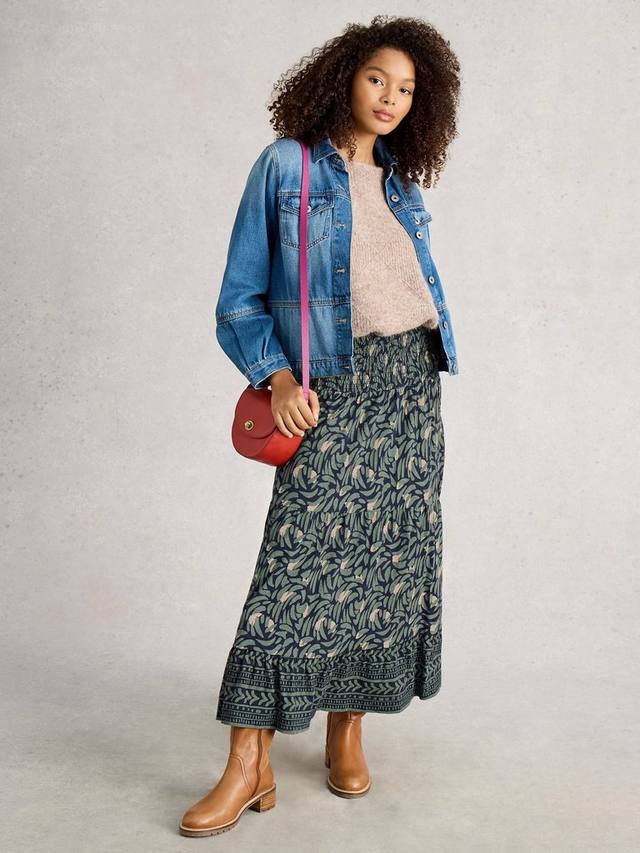 

Макси-юбка Marissa Abstract Jersey White Stuff, Navy/Multi