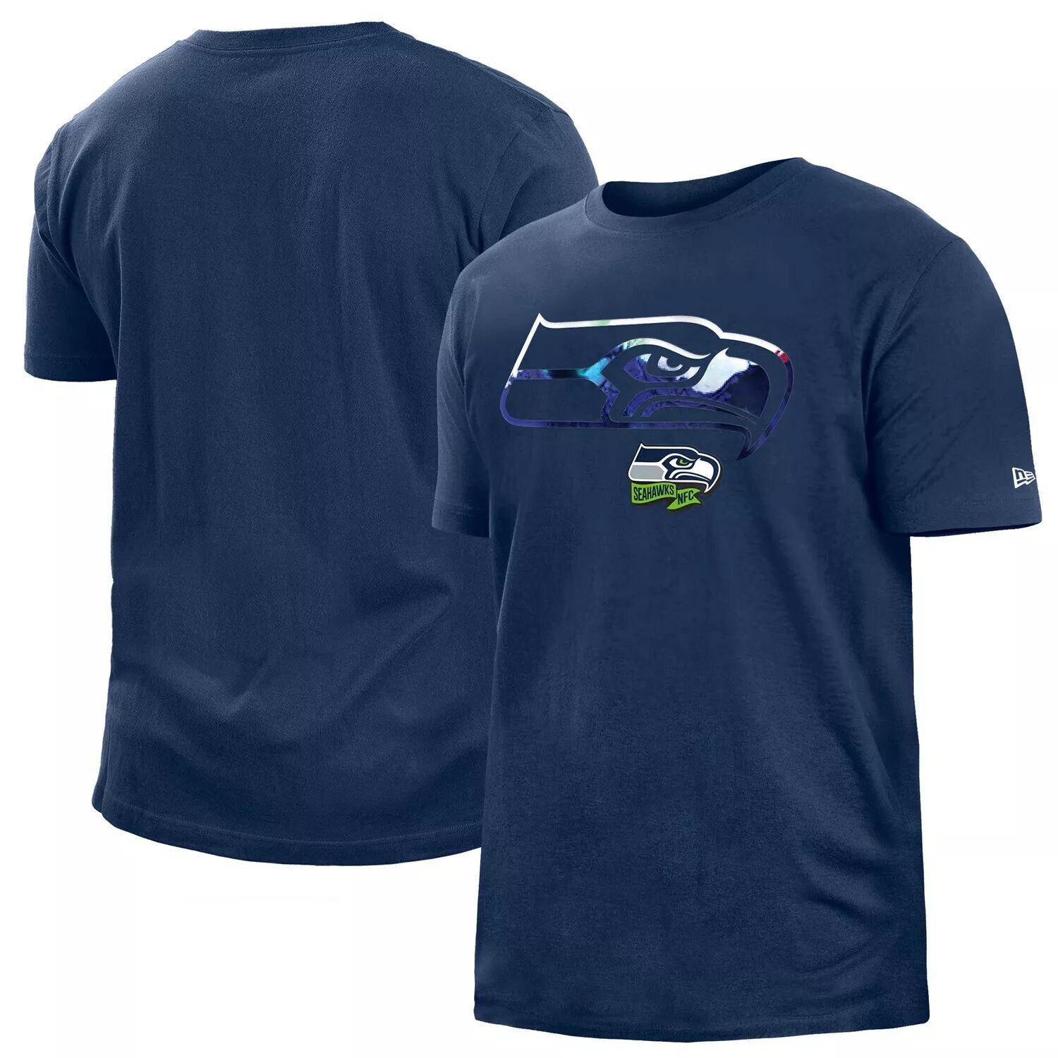 

Мужская темно-синяя футболка College Seattle Seahawks 2022 Sideline Ink Dye New Era, Синий, Мужская темно-синяя футболка College Seattle Seahawks 2022 Sideline Ink Dye New Era