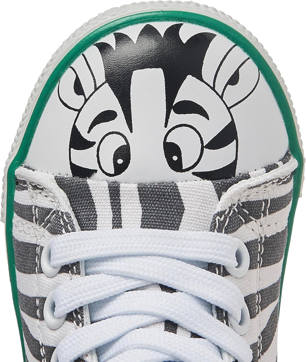 Детская обувь ZuZoo с животными, высокие кеды из ткани, Bohdi the Zebra — фото 2