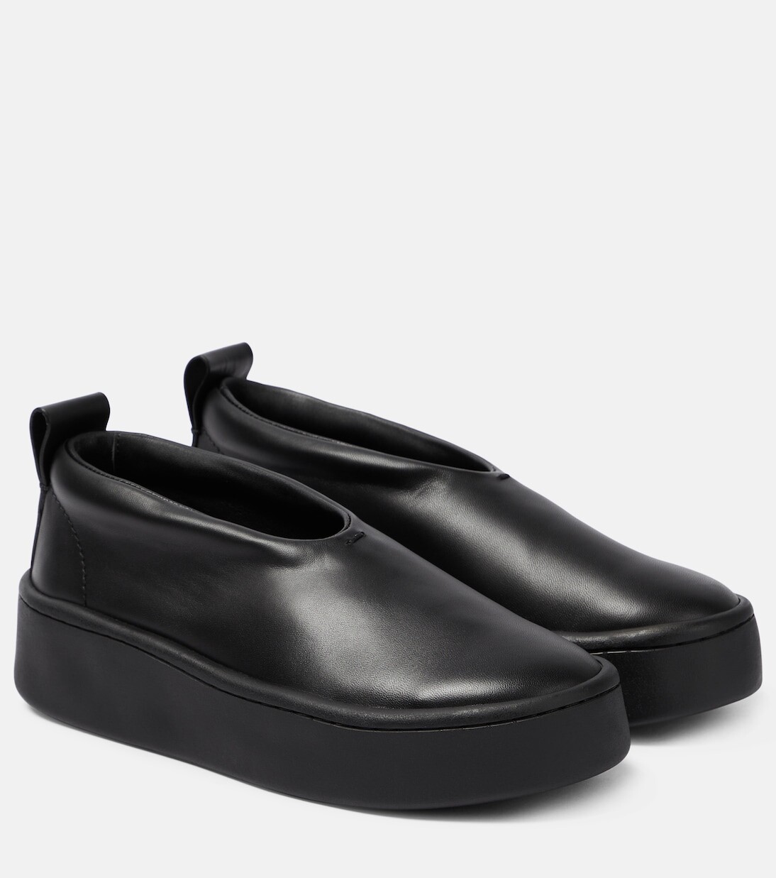 Кожаные слипоны Jil Sander, мультиколор