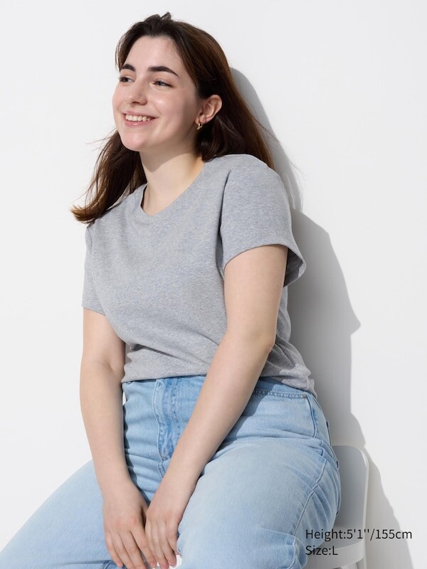 

Мини-Футболка Uniqlo, серый