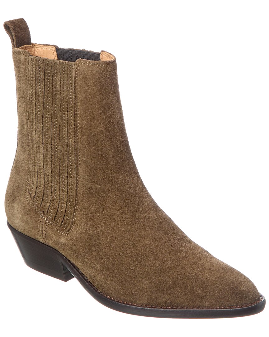 Isabel Marant Delena Ботинки из замши, зеленый