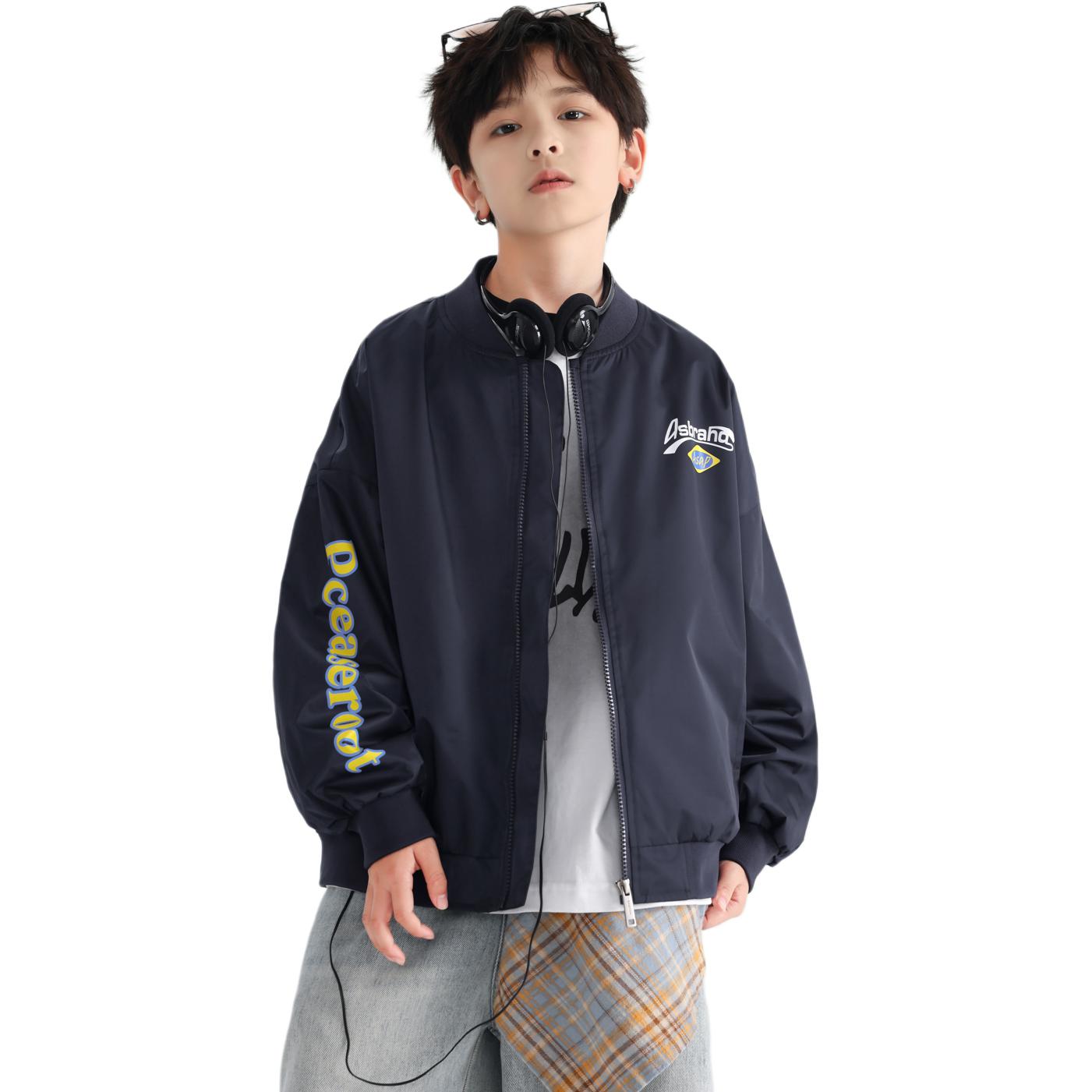 

Детская куртка с воротником-стойкой EASTERN CAMEL, темно-синий